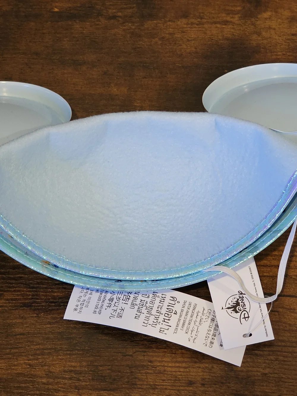 NWT Disneyland 70th Light Blue Mickey Ears Headband